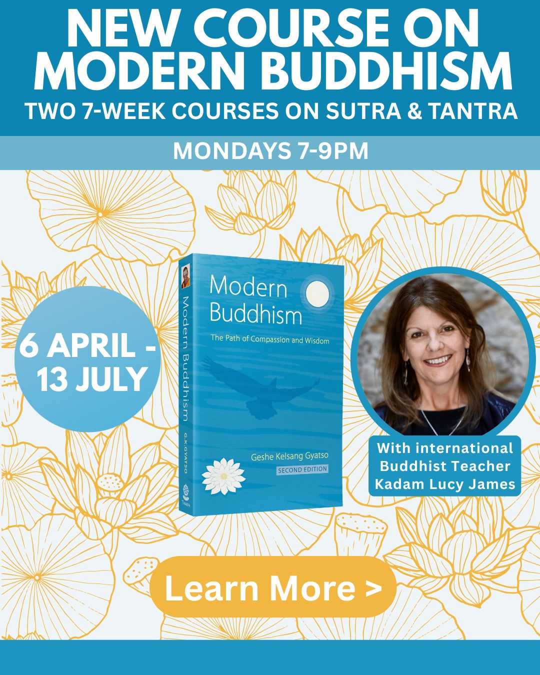 new modern buddhism course phone banner