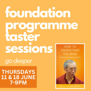 foundation programme open house | thursdays 11 & 18 june | 7 9pm | world peace temple